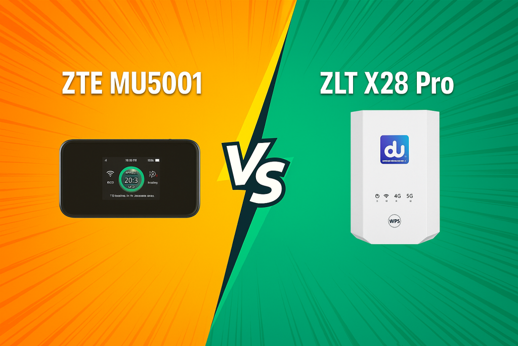 مقایسه ZTE MU5001 و ZLT X28 Pro