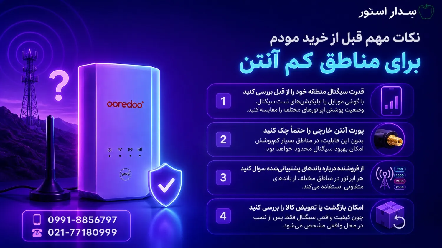 بهترین مودم برای مناطق کم آنتن