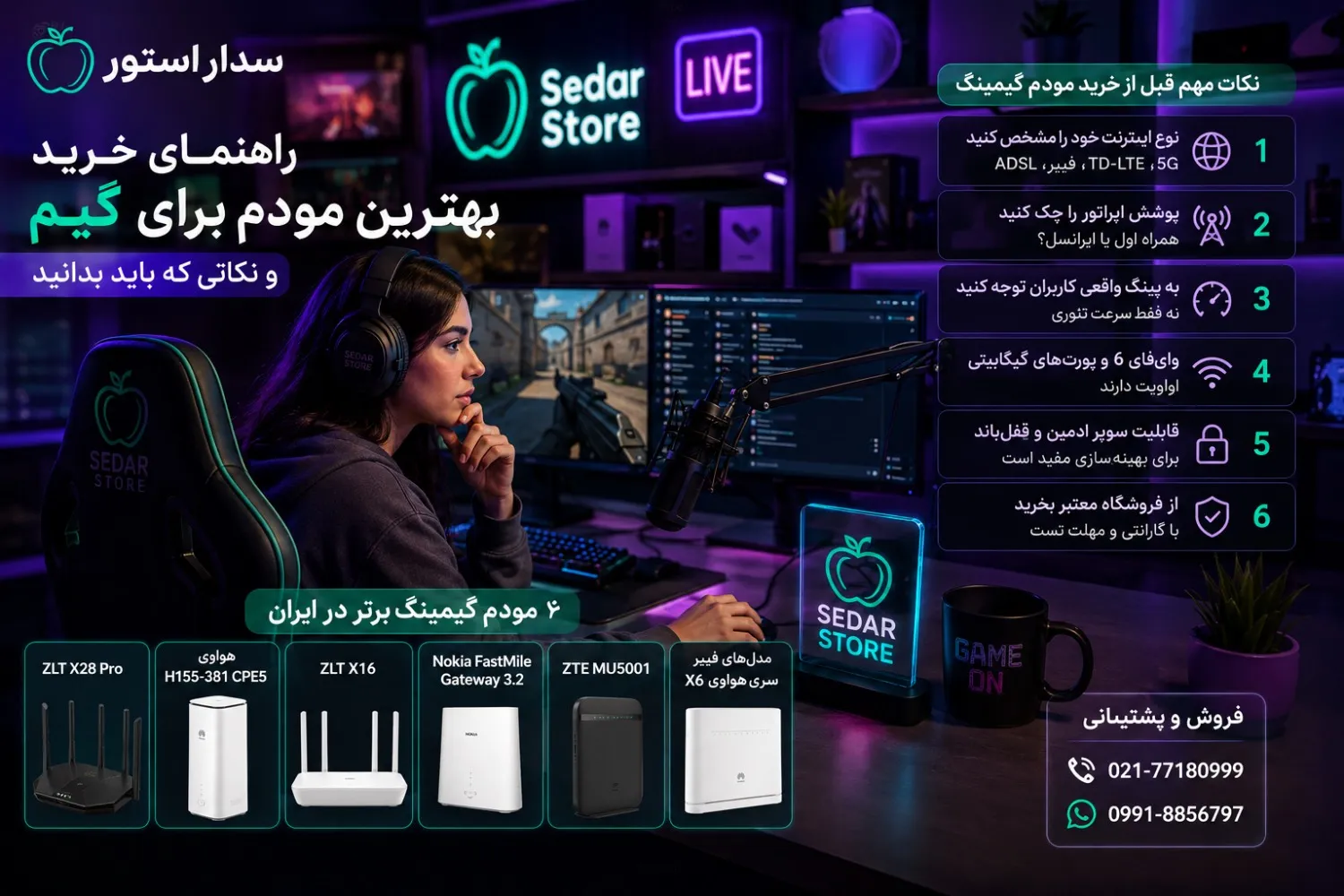 راهنمای خرید بهترین مودم برای گیم و نکاتی که باید بدانید